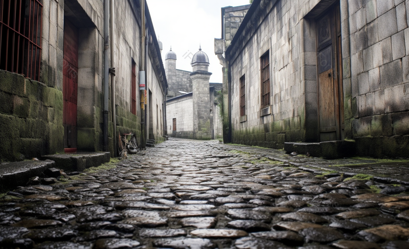 石头路沧桑有年代感历史雨后建筑,高清,摄影图,摄影图片,图片大全,摄影图免费下载